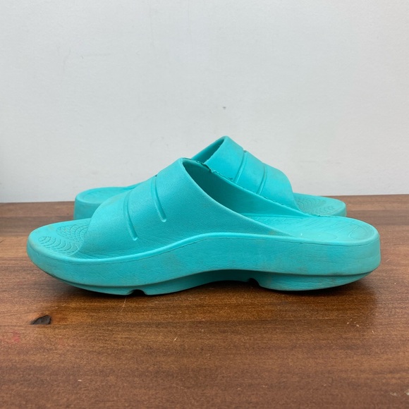 ISLAND SURF CO CREST FOM Sandals Slides Waterproof Teal Blue Unisex M5 W7 EU38. - Picture 7 of 11